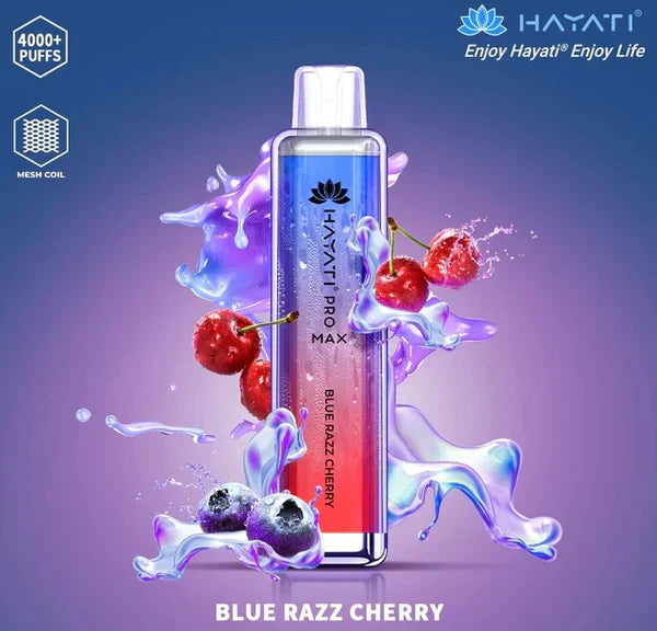 Hayati Pro Max 4000 Blue Razz Cherry Flavour