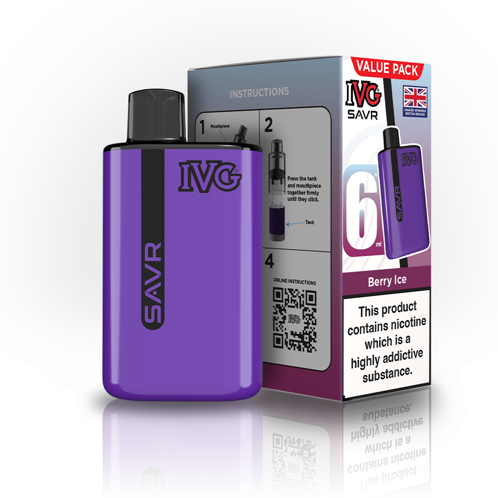 IVG SAVR 3000 Disposable Starter Vape - Pack of 5 - Flavour