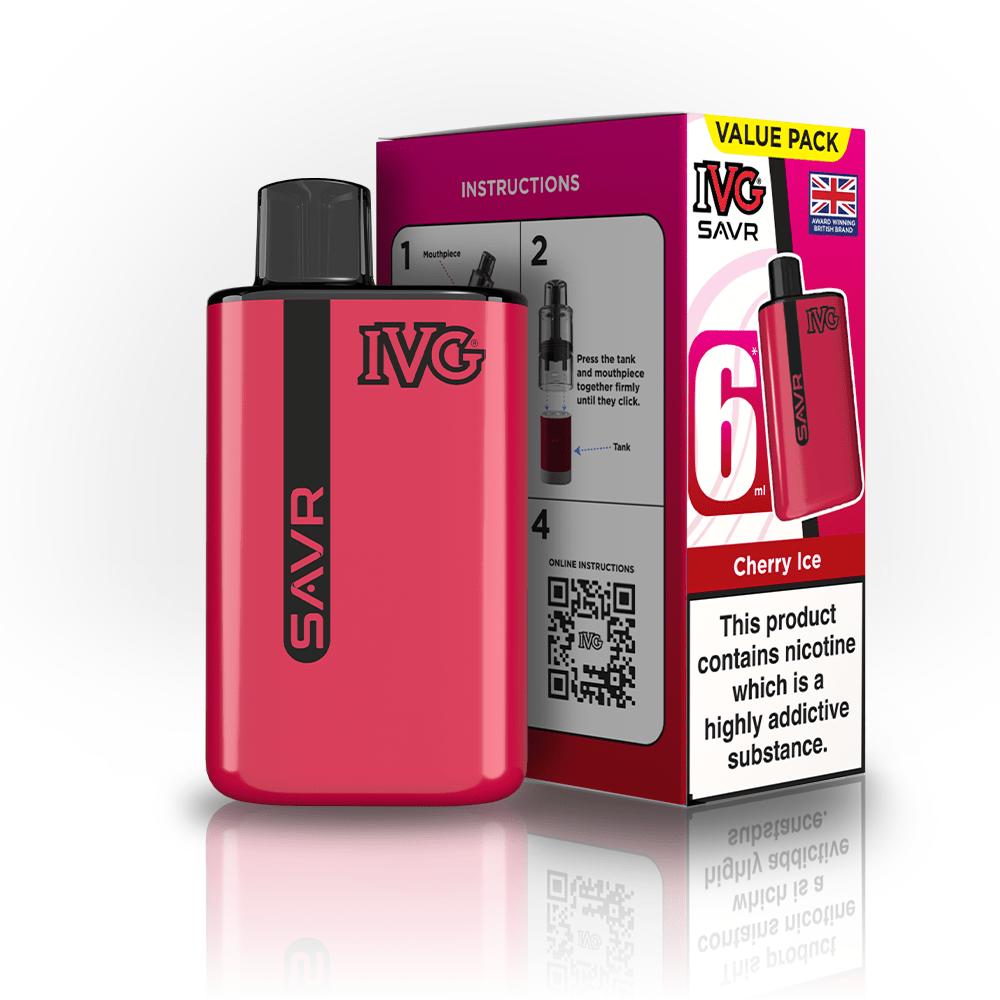 IVG SAVR 3000 Disposable Starter Vape - Pack of 5 - Flavour