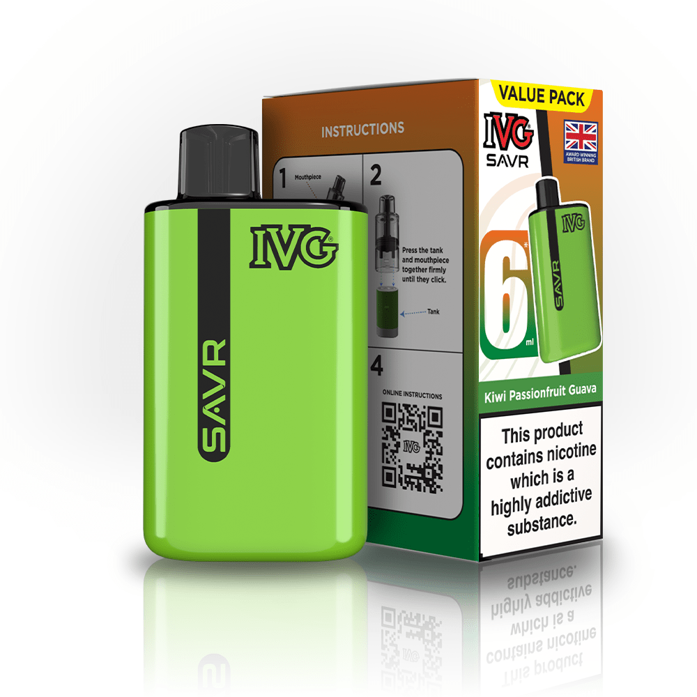 IVG SAVR 3000 Disposable Starter Vape - Pack of 5 - Flavour