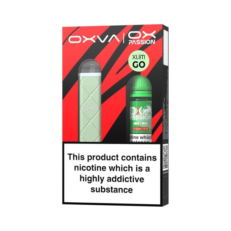 Oxva Xlim Go / Free Ox Passion Salt Pod Kit - Light Green - vapeukwholesale