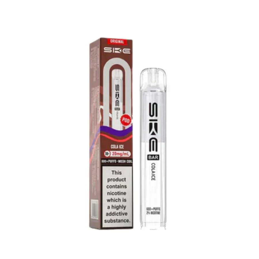 SKE Bar 600 Prefilled Pod box of 10 in Cola Ice at UK Vaper Wholesale